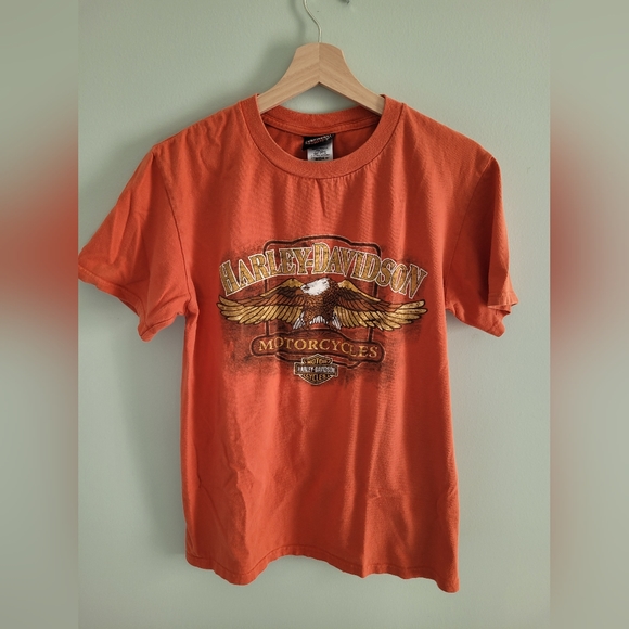 Orange Harley Davidson Tee - Picture 1 of 2